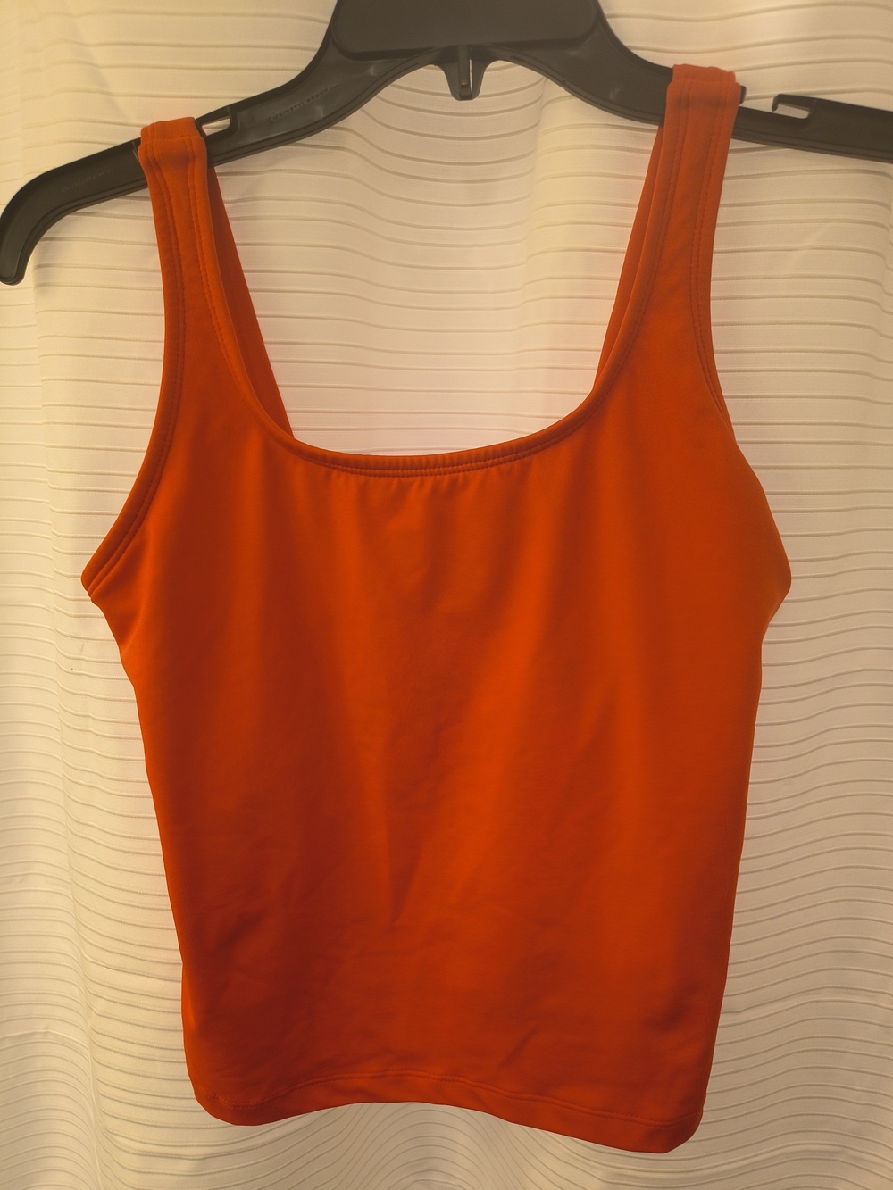 Classic Scoop Neck One-Piece Swimsuit in Burnt Orange